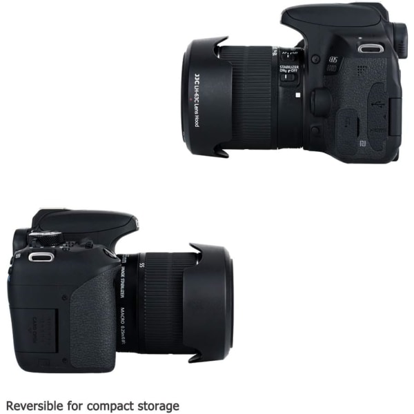 Vastavalosuoja ja UV-suodatin Canon EF-S 18-55mm f/3.5-5.6 IS STM:lle Korvaa Canon EW-63C