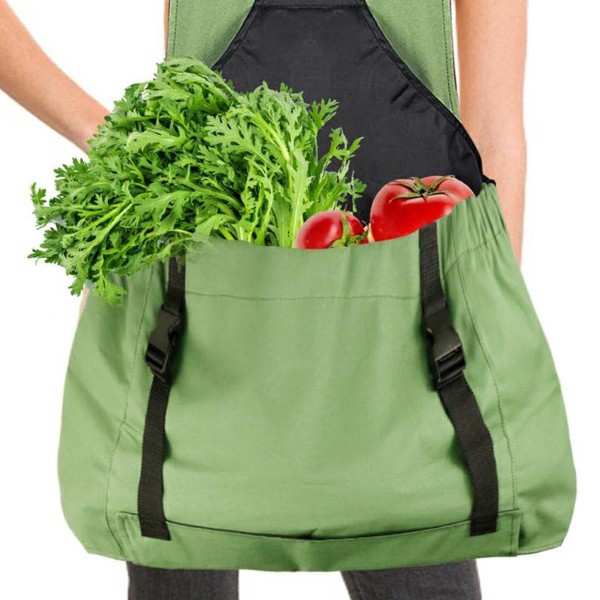 Grønn hageforkle fôrpose