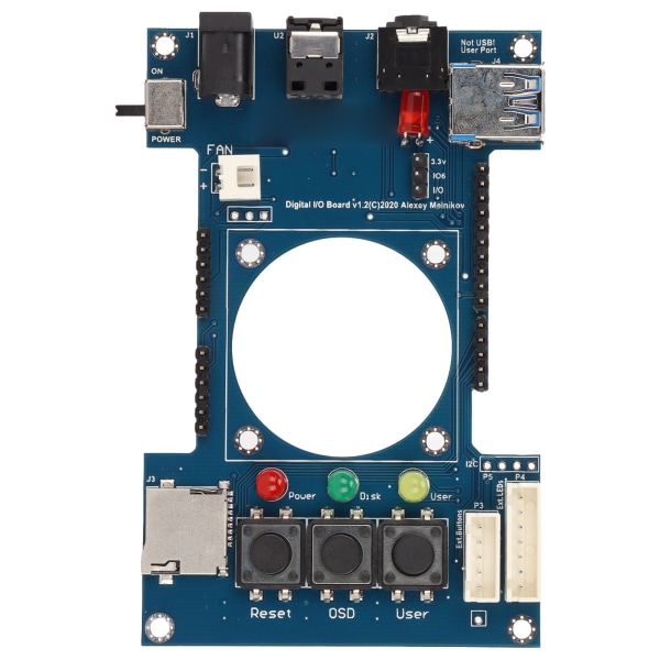 Digital IO-kort Manuell Lödning V1.2 För Mister FPGA 7 USB-portar IO-kort för Terasic DE10 Nano Tillbehör