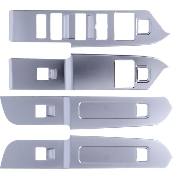 Fönsterhiss Panel Switch Trim Pearl Chrome Passar Land Rover Defender 2020 2021 Vänsterstyrd