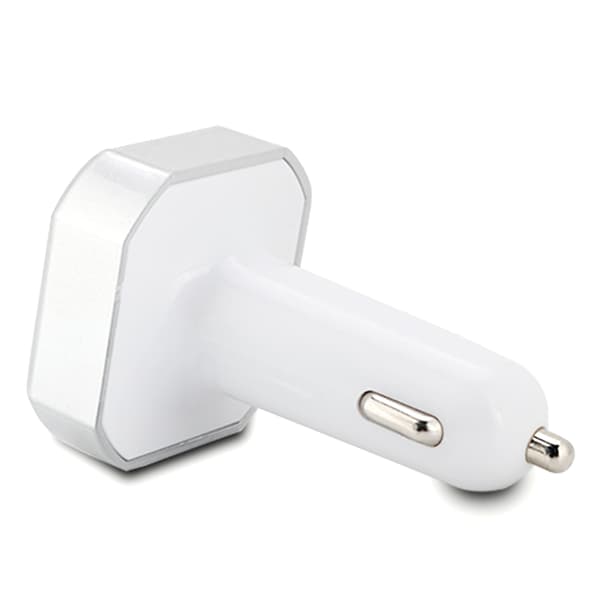 Bluetooth FM-sender MP3-spiller Håndfri ringing USB Billader Sølv