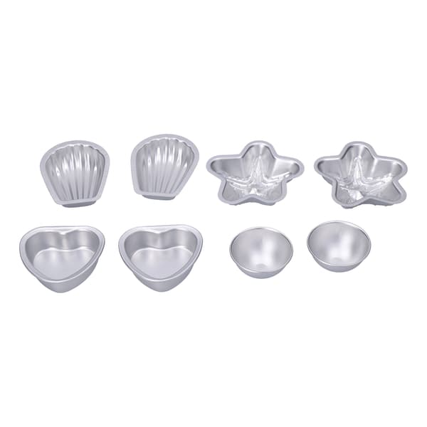 Kakebakeform i aluminiumslegering DIY badesaltkuleformsett 12 stk
