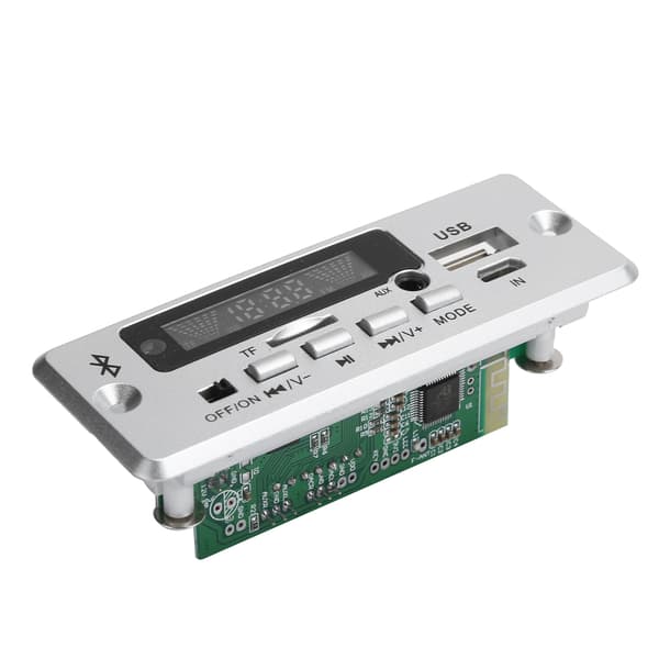 Universal WAV MP3 Decoder Board 02CABT med Bluetooth Opkald Sølv Dekodningsmodul