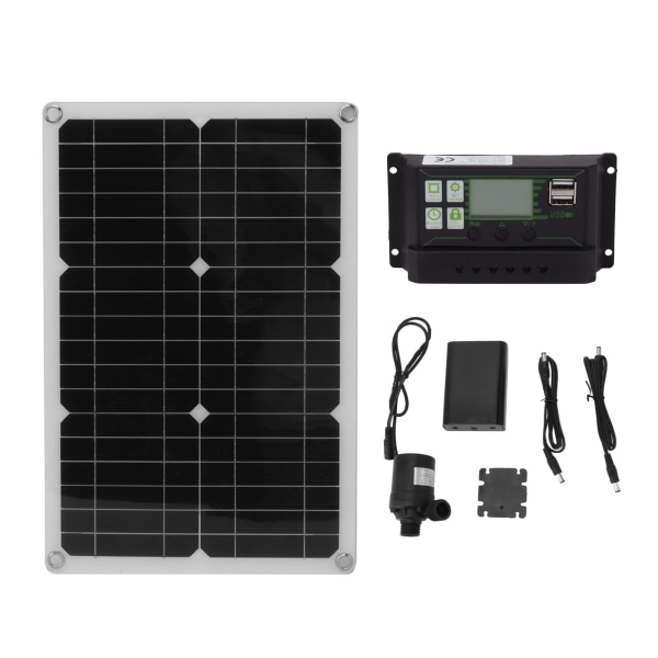 Solcellsvattenpumpssats Monokristallin 20W 18V Hög Flödeshastighet Hög Effektivitet Miljöskydd för Trädgårdsdammar