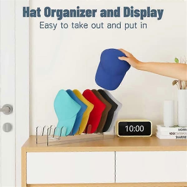 2 stk baseballcap-organisering i akryl, multifunksjonell oppbevaringsboks for baseballcap, ny