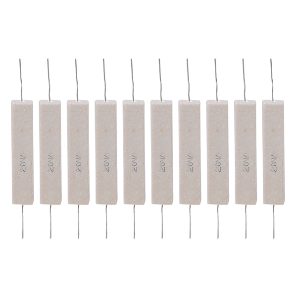 10 Højpræcisions Cementmodstande ±5% til PCB - 20W 30 Ohm Effektmodstande