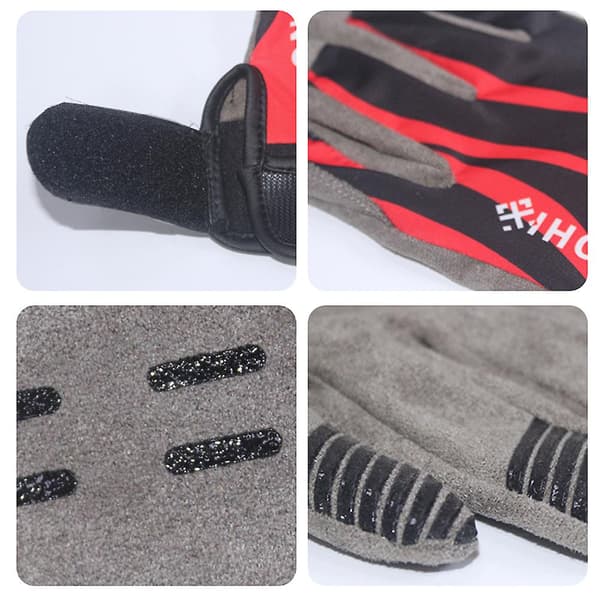 Split Finger Handsker til Flyvende Discs Multifunktionelle Anti-Slip Handsker til Cykling Black Gray XXL