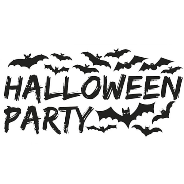 Aftagelige Vinyl Bat Vægstickers: Perfekt Halloween Dekoration til Vinduer, Stuer og Party Baggrunde