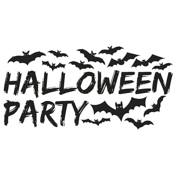 Irrotettavat vinyylilepakko-seinätarrat: Täydellinen Halloween-koriste ikkunoille, olohuoneille ja juhlataustoille
