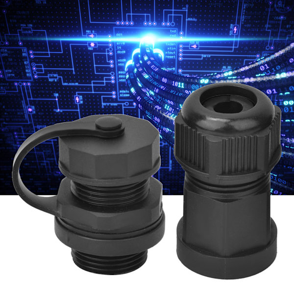IP67 Vanntett RJ45 Hunnkontakt for CAT5/6 Nettverkskabler (Kjerne 1 Hus)