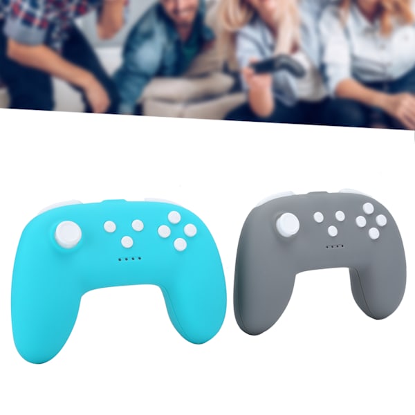 Trådløs Bluetooth-spillkontroll for Switch Pro Mini Grip-håndtak for NS Lite Dobbel vibrasjon (Mørk grå grønn)