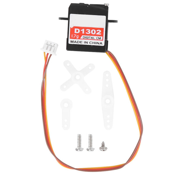 D1302 Micro Mini Digital Servo Reservedele Tilbehør til Fastvinget Flymodel JS1 25 Stik