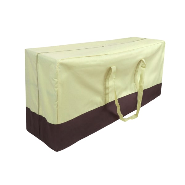 Udendørs møbler pude opbevaringstaske Oxford stof støvtæt boligbetræk opbevaringstaske opbevaringstaske-420D ris farve matchende 115,5*35*50,8cm