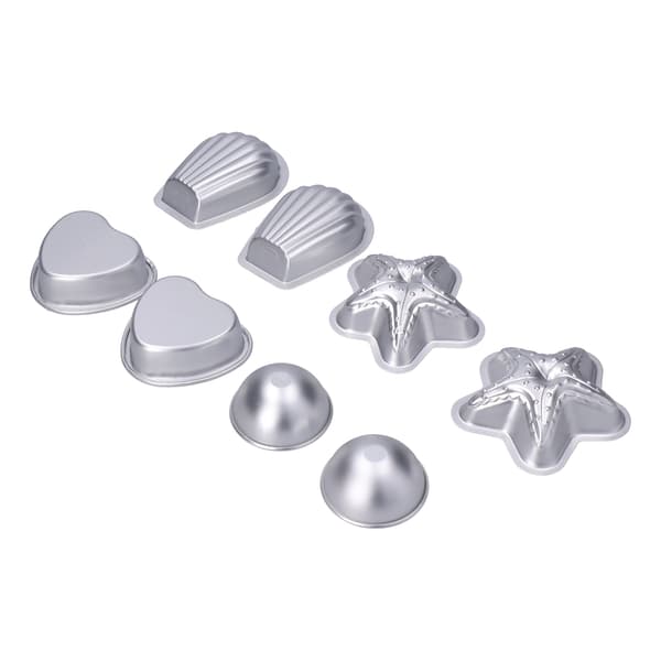Kagebageform i aluminiumslegering DIY badesaltkugleformsæt 12 stk.
