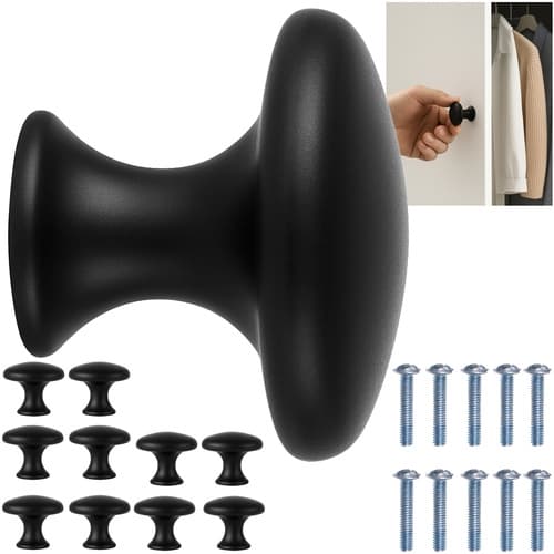 Skabsknopper / Skuffeknopper / Knopper - 10 stk.