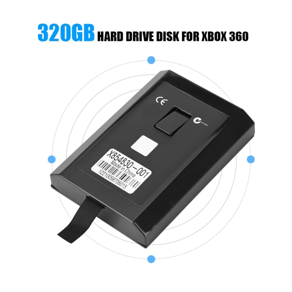 HDD-kiintolevysarja XBOX 360:lle Internal Slim Black 320GB