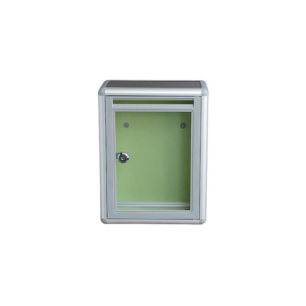 Liten klar väggmonterad postlåda med lås akryl aluminium väggmonterad postlåda
