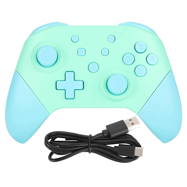 Trådløs Bluetooth Game Controller Gamepad med NFC 3D Joysticks til Nintendo Switch Pro Emerald Green