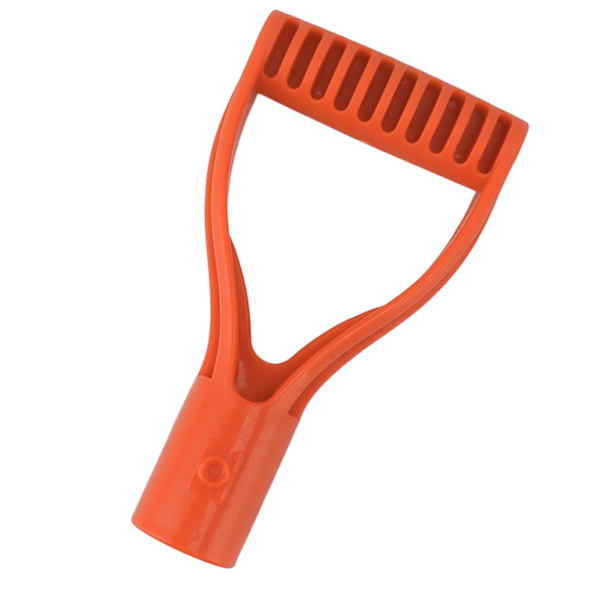 Spade-kahvan muovi 32 mm sisähalkaisijalla D-muotoinen kahva Lapiokahvan vaihto lumilapioon kaivamiseen haravointiin Oranssi