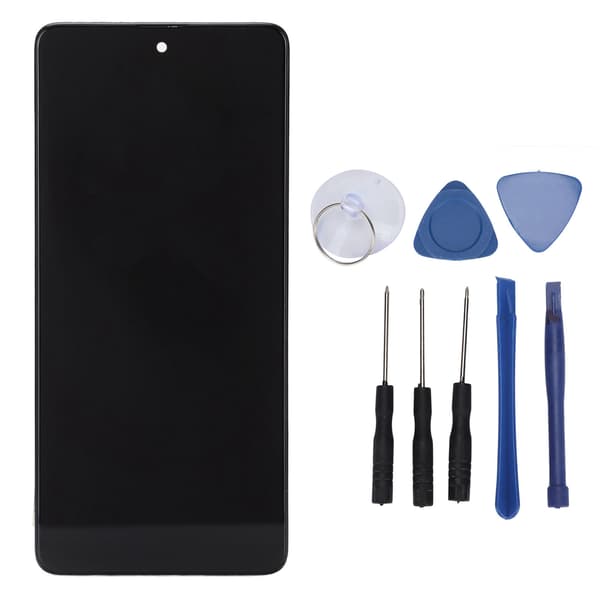Samsung Galaxy A71 LCD-skærm Touch Screen Digitizer-samling med ramme