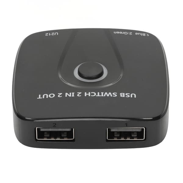 2 i 1 USB Switch Hub til Tastatur Mus PC TV USB 2.0 Perifer Switch