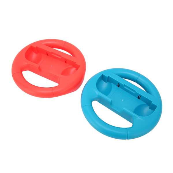 2 st Styrningshjulskontroller Bärbara Racingspel Tillbehörssats för Switch (Röd Blå)
