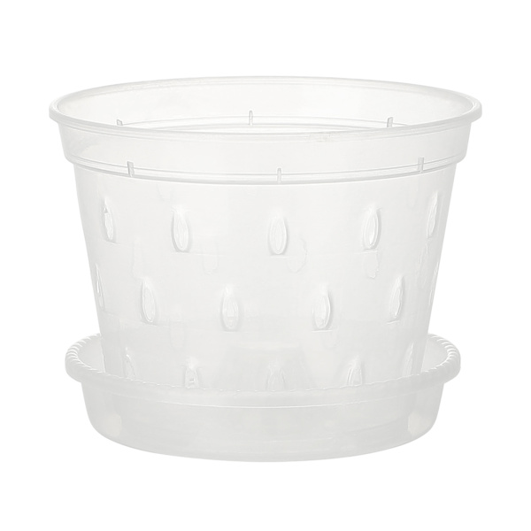 (5 stk. transparente 160 (ydre diameter: 15 cm indre diameter: 11,8 cm) egnet til: 6 tommer/7 tommer) matchende bakke