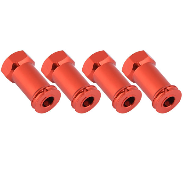 12mm Hjulhexnav 25mm Förlängningsadapter för Traxxas Slash 4X4 1/10 Lastbil (12*25mm, Röd)
