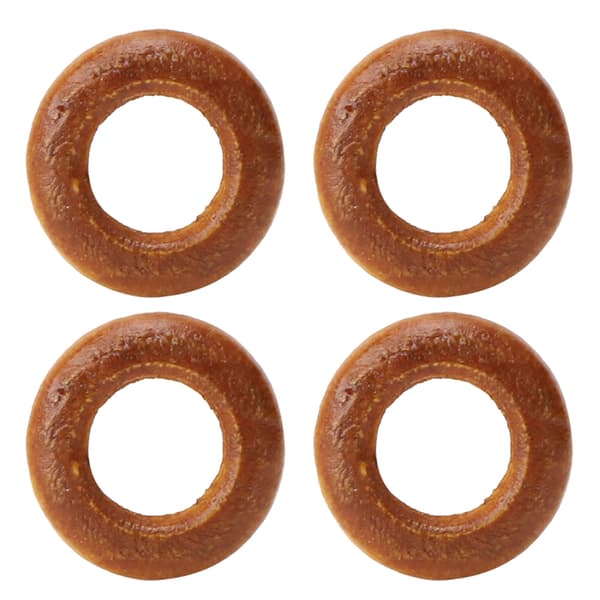 500 st 1,25 cm träringar DIY pysselset smyckestillbehör kaffefärg