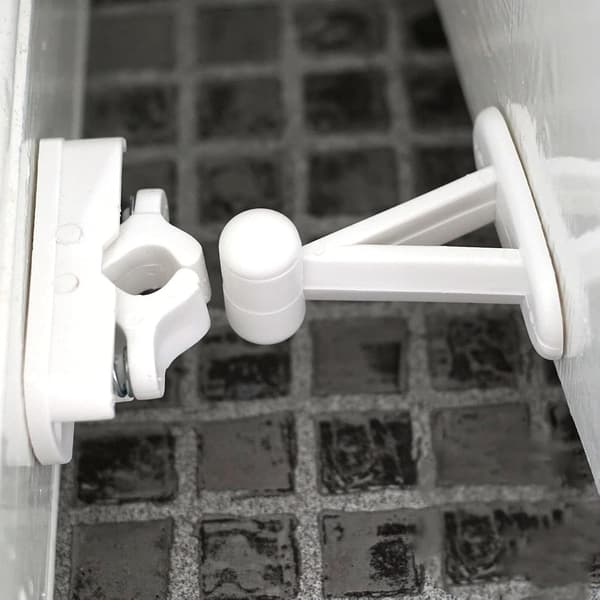 [02]Quality Spring for Door Holder, White, Including Fasteners