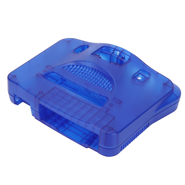 Retro Spillkonsollhus Gjennomsiktig Blå Erstatning Beskyttende Skall for N64 Retro Spillkonsoll
