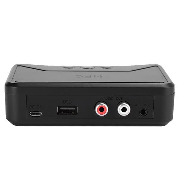 Bluetooth 5.0 USB Audio Receiver Trådløs NFC til Højttaler Plug and Play Sort