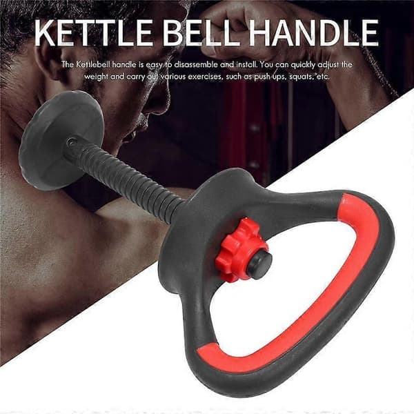 Adjustable Kettlebell Handle for Weight Plates, Multifunctional Kettlebell Grip for Dumbbell Kettlebell Push Up Black