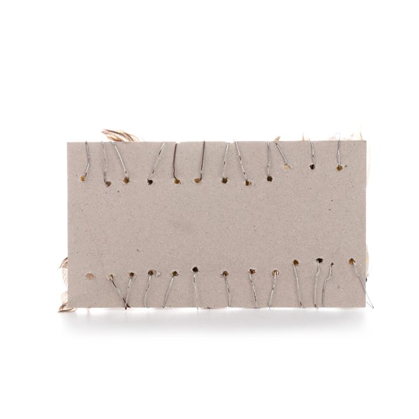 Set med 12 Julgransfågelprydnader i Förpackningslåda, Fjäder & Skummaterial, Mått: 10x4cm