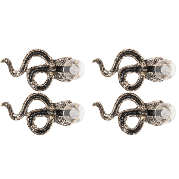 3 par øredobber legering mote diamant liten slange mønster øre dingle utsøkte smykker