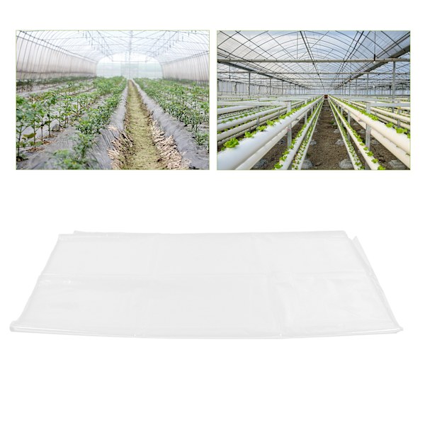 PE-plastfilm Transparent Dammskydd Trädgårdsväxtöverdrag Växthus Jordbrukstillbehör 2x10m / 6.6x32.8ft