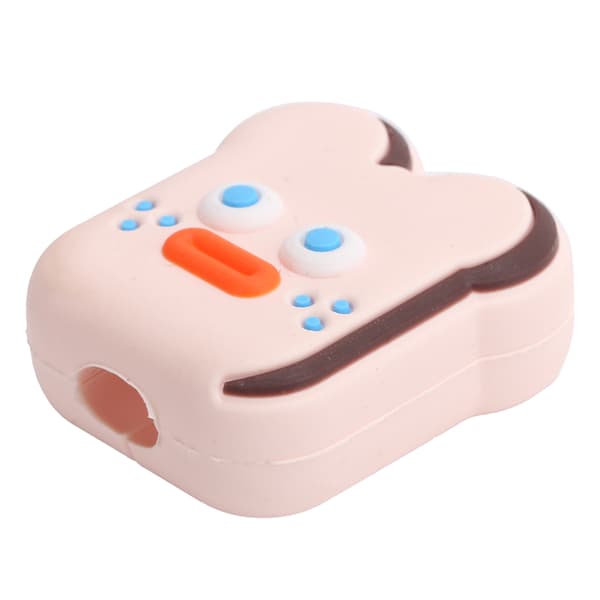 Tecknad Rosa USB-kabel Skydd Bit Säker Telefon Data Linje Skydd