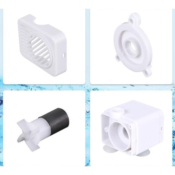 USB water pump pet 5V silent micro brushless DC water off power white water pump + water pipe 1 meter