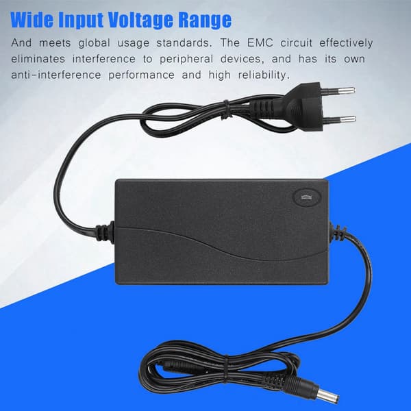 9V 3A AC DC Strømadapter 100 240V EU Stik Switch Reguleret Strømforsyning