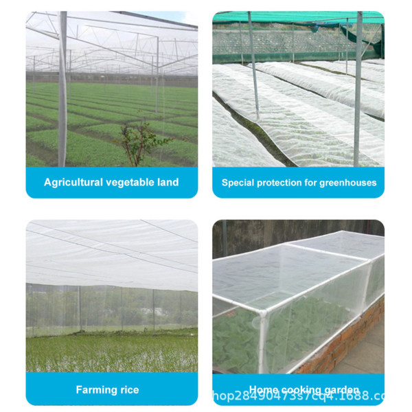 (1 stk spesifikasjoner: 2,5 * 6 meter 40 mesh nett/1 mm) Hage insektnett/skjermvindunett/Materiale: nylon