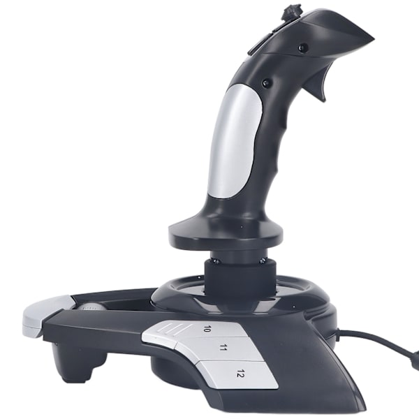 Flygjoystick-styrenhet 3D USB-trådbunden flygsimulatorpinne Joystick-styrenhet med vibrationsfunktion