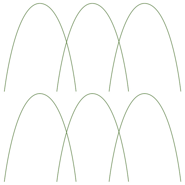 Diameter 3,2 mm, længde 1,2 m, drivhusbøjle, rustfri væksttunnel klatrestruktur, bøjelig (pakket i karton, bøjet og pakket) 45,7 * 20 * 1,5 cm
