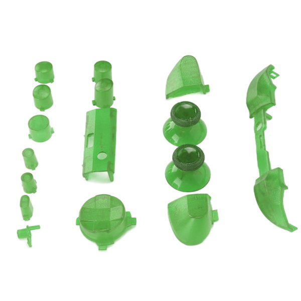 Full Buttons Mod Kits Trigger Full Trigger Modul Set för XBOX Series X för XBOX Series S Controller Transparent Grön