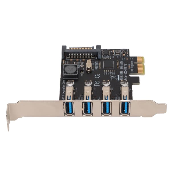 USB 3.0 PCIe Expansionskort 4 Portar 5Gbps Dataöverföring för Stationär Dator
