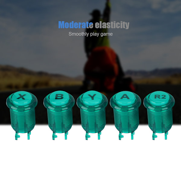 822B Enkelt DIY Arcade Joystick Tillbehörssats för Arkad / Fighting Hemspel USB-set i Amerikansk Stil (Grön)