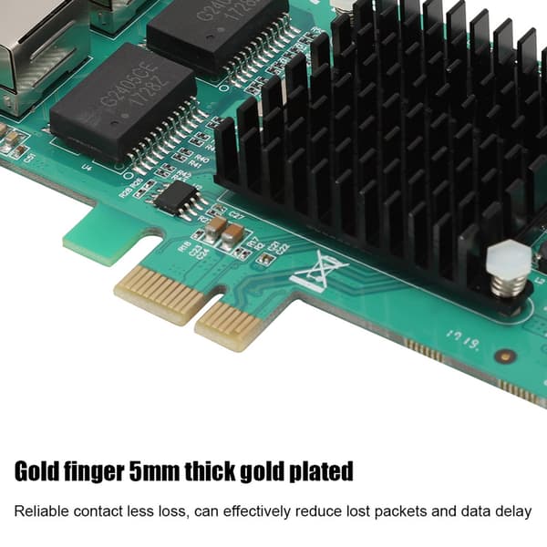 PCI-E 1X Gigabit Ethernet Server Computer Netværkskort til Intel 82575-S