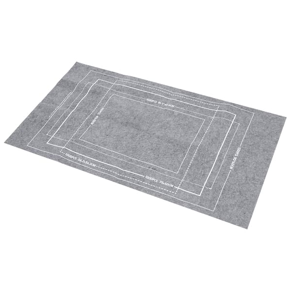 Filtpuslemåtte til husholdningsbrug 66x116 cm Grå Opbevaringstæppe Legetæppe til børn