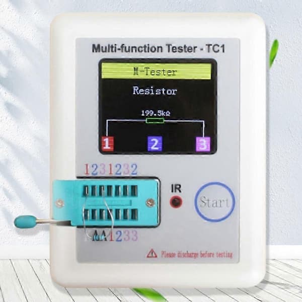 1,8 tommer 160X128 farverig skærm multifunktionel TFT-baggrundsbelysningstransistor LCR-TC1-tester til diode
