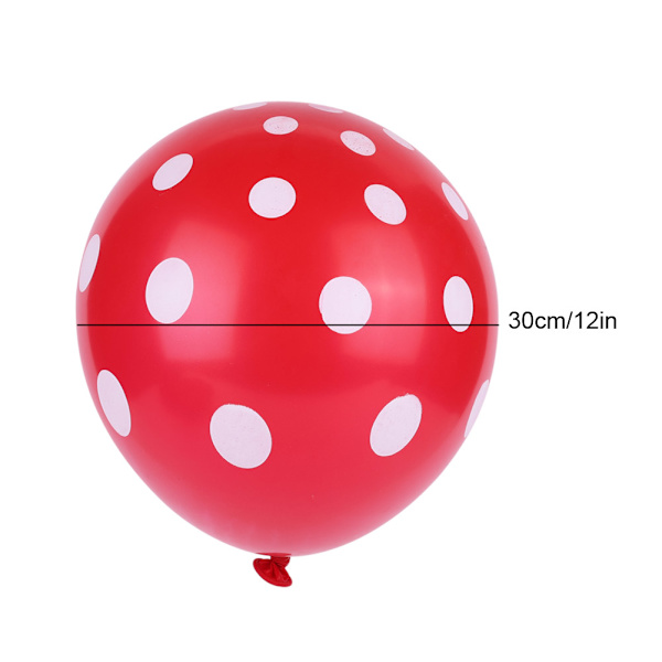 32-osainen Polka Dot -lateksipallosetti syntymäpäiville, kihlajaisille ja häille (Malli #1)