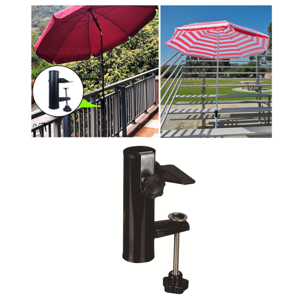 (Bordplade Bærbar Stativ) Terrasseparasol Fast Klipsbeslag Klips Balkonparasol Stativ Udendørs Bord Fixer Parasol Stativ
